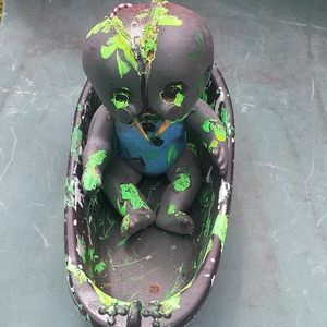 Zipper Head Baby in Bath Tub